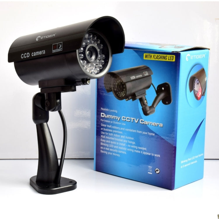 Waterproof Dummy CCTV Camera With Flashing LED For Realistic Looking for Security Alarm, black, Silver Waterproof Dummy CCTV Camera With Flashing LED For Realistic Looking for Security Alarm, black, Silver